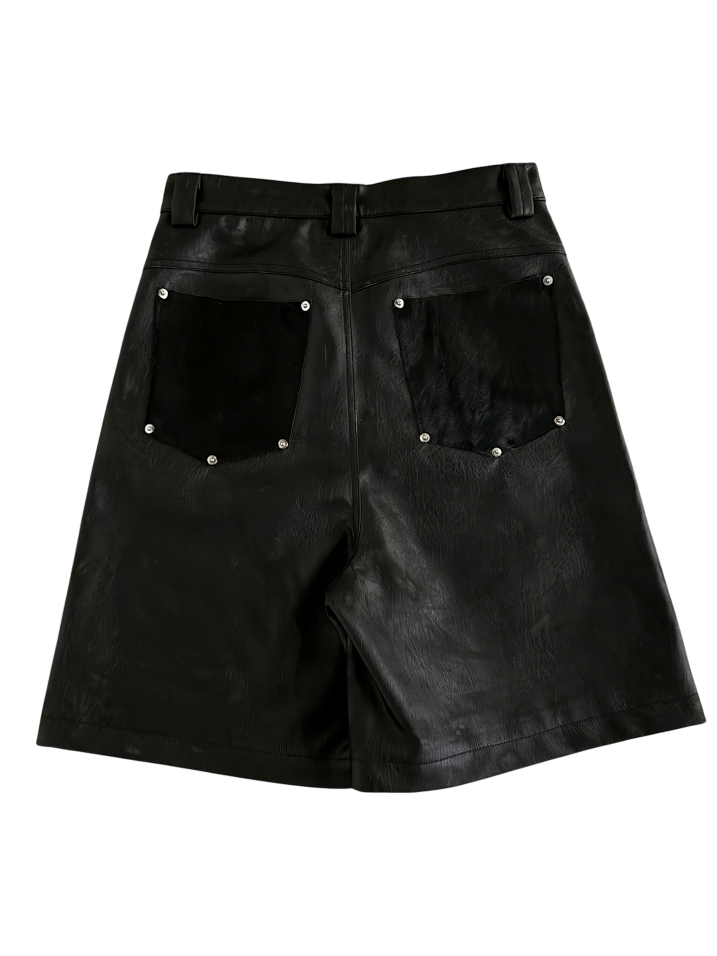 Leather Cowhide Shorts